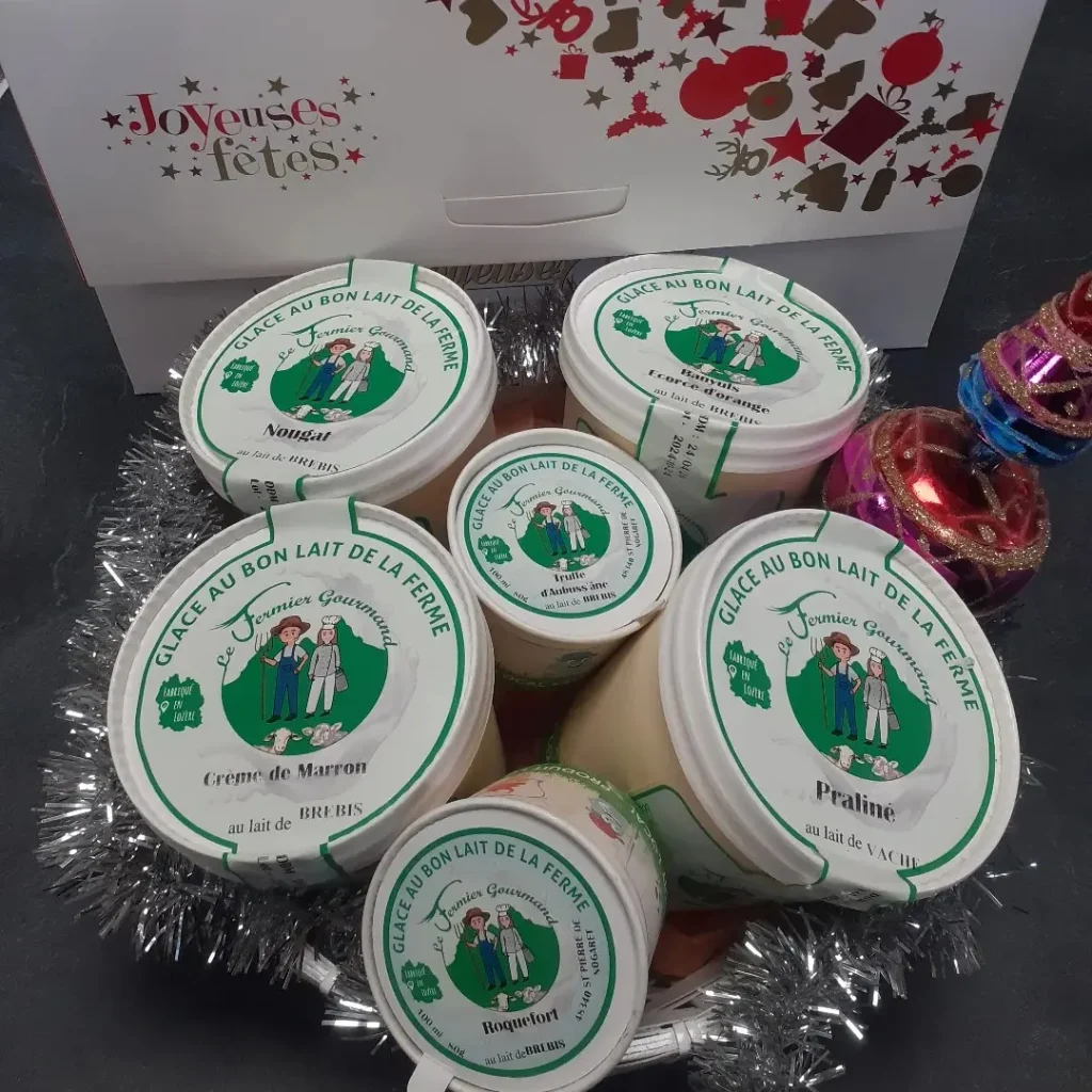 glaces au lait de vache au fermier gourmand de Lausselincq